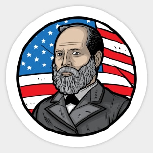 James A. Garfield Sticker